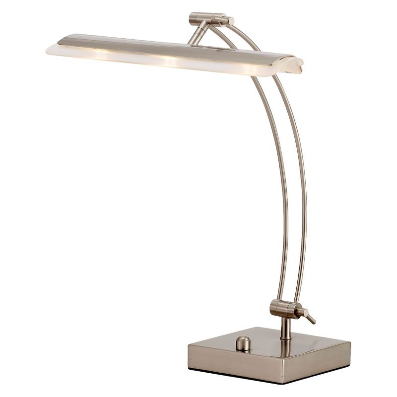 13&#34; x 19&#34; Esquire Desk Lamp (Includes LED Light Bulb) Silver - Adesso, 1 of 5
