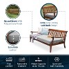 Cambridge Casual Maine Mahogany Wood Outdoor Sofa Daybed with Oyster Cushion: Weather-Resistant Patio Furniture - 4 of 4