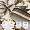 Modern Washable Area Rug for Living Room, Animal Print Floor Rug with Non Slip Backing, Low Pile Stain Resistant Carpet - 4 of 4