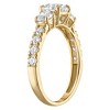 Naturalux 14K Gold 3-stone 1.8 cttw Lab Grown Diamond Ring - 2 of 4