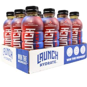 Launch Hydrate Sports Drink, Drinks, Beverages, Vitamin Water, Sports Drinks, Electrolyte Water, Electrolyte Drinks - Fruit Punch, 12 Pk, 16.9 oz