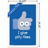 Trends International David Olenick - I Give Pity Likes Framed Wall Poster Prints - 3 of 4
