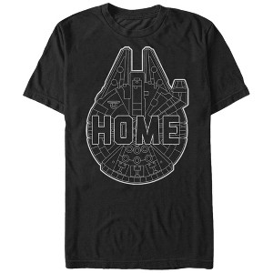 Men's Star Wars The Force Awakens Millennium Falcon Home T-Shirt - 1 of 4
