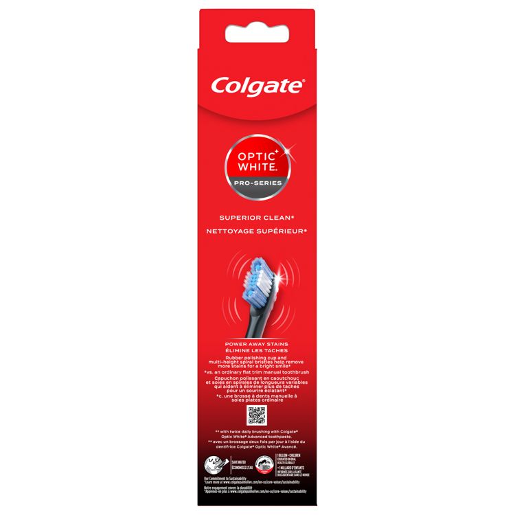 Colgate Optic White Pro Series Sonic Battery Powered Toothbrush - Black, 2 of 10
