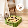 Cat Puzzle Toys Interactive Cat Dancer for Indoor Cats Teasing Box with Squeaky Toys and Scratching Felt - 2 of 4