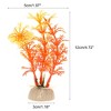 Unique Bargains Aquarium Plastic Plants for Goldfish Tank Landscape Decoration 4.72" 2 Pcs - 4 of 4