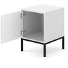 Homlando Modern Ravenna F Nightstand 16.06 in / 41 cm - Made in EU Furniture - Elegance Redefined with Milled Fronts - 2 of 4