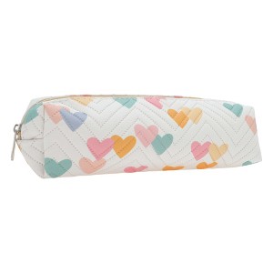Unique Bargains Heart Print Pencil Case for Office Organizer - 1 of 4
