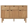 vidaXL Sideboard OTTA 44.9 in.x16.9 in.x28.9 in. Solid Wood Pine - 3 of 4