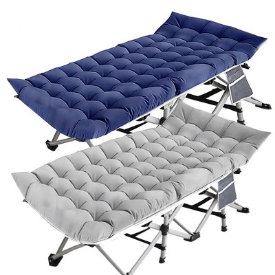 SUGIFT 2 Pack Camping Cot for Adults Foldable Heavy Duty Cot for Sleeping with Mattress and Carry Bag