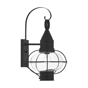 Livex Lighting Newburyport 1 - Light Wall Light in  Black - 1 of 4