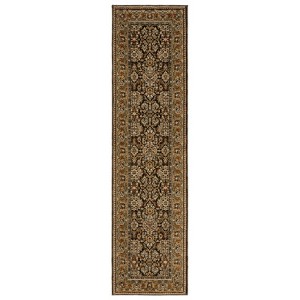 Oriental Weavers Andorra 2431A Brown/ Gold Indoor Area Rug - 2'3" x 8' - 1 of 4