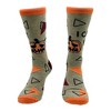 Crazy Dog T-Shirts Women's I Cant Hear You Socks Funny Cut Halloween Pumpkin Joke Footwear - image 3 of 4