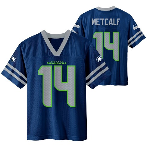 Youth Seattle Seahawks DK Metcalf Nike Gray Atmosphere Game Jersey