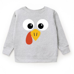 Turkey Face Big Eyes - Kids Toddler Sweatshirt and Kids Youth Sweatshirt - 1 of 1