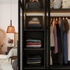 FUFU&GAGA Wardrobe Display Cabinet Armoire with LED Lights and Glass Doors - 4 of 4