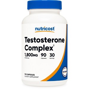 Nutricost Testosterone Support Complex (90 Capsules) - 1800mg Per Serving, GMO-Free, Gluten-Free - 1 of 4