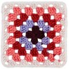 Red Heart All in One Granny Square Yarn 24 Pack-Soft  White- Hot Stuff - 3 of 4