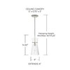 Capital Lighting Mila 1 - Light Pendant in  Polished Nickel - 3 of 3