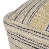 GlasFlength Ottomans and Benches Handcrafted Fabric Pouf with Natural Textures Simple Fashion Elegant Design for Modern Living, Beige, 16"*16"*16" - 3 of 4