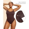 SHAPELLX Shapewear Bodysuit For Women Tummy Control Sculpting Snatched Body Shaper Waist Body Suit Thong—Brown 38 - 2 of 3