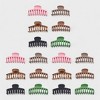 Hair Essentials Women's Hair Claw Clip Set for Women – Non-Slip, Durable, Large Hair Clips in Stylish Matte and Glossy Colors– (6 or or 18 Piece Set) - 2 of 4