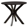 Baxton Studio Mana Modern Sand Fabric and Dark Brown Finished Wood 5-Piece Dining Set - 4 of 4