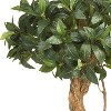 4Ft Silk Topiary Tree - Double Ball Sweet Bay Indoor Outdoor Decor - 3 of 4