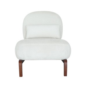 Maliang Velvet Accent Chair with Soft Cushion, Comfy Armless Reading Chair for Apartment, Balcony - 1 of 4