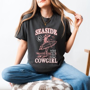 Simply Sage Market Seaside Cowgirl  Garment Dyed Tee - 1 of 4