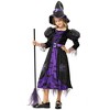 Garvee Bat Witch Dress With Hat--Witch Costume Halloween Party Fancy Dress Up Deluxe Set for Girls - 2 of 4