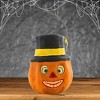 Cody Foster 6.0 Inch Pumpkin Gent Candy Bucket Halloween Wire Handle Decorative Buckets - 2 of 4