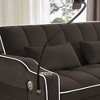 Lycvki Versatile Adjustable Velvet Pull-Out Sleeper Sofa Bed and Side Pockets - 4 of 4