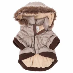 Racxily Classic Metallic Fashion Pet Dog Coat Jacket Parka w/ 3M Insulation and Removable Hood, - 1 of 4