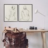 Stupell Industries Sitting Female Figure Drawing Black Framed Giclee Art - 2 of 4