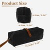 Unique Bargains Pencil Case Waxed Style with Large Capacity for Office Supplies 1 Pc - 2 of 4