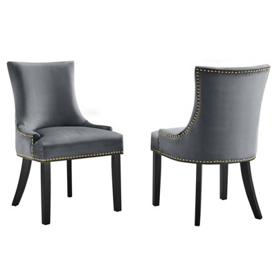 Set of 2 Marquis Performance Velvet Dining Chairs - Modway