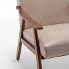 NicBex PU Leather/Microfiber/Velvet Upholstered Accent Chair with Wood Frame,Mid Century Arm Chair for Bedroom,Reading Room - 4 of 4
