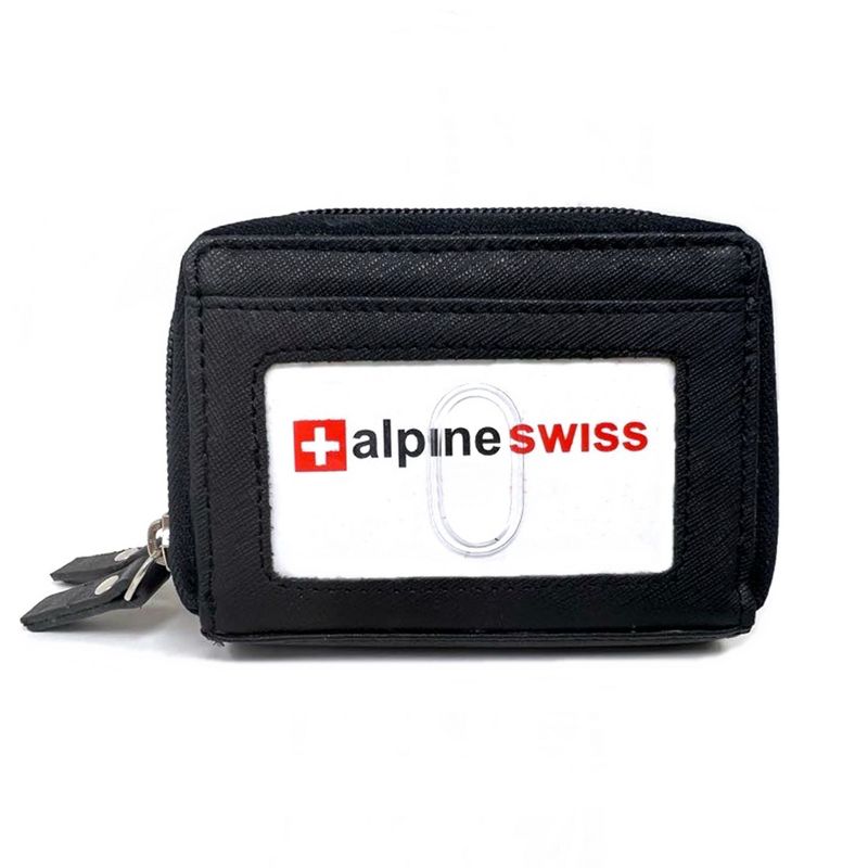 Alpine Swiss Womens Accordion Organizer Wallet Leather Credit Card Case ID, 5 of 8
