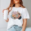 Simply Sage Market Women's Mama Colorful Flower Bouquet Short Sleeve Garment Dyed Tee - 2 of 2