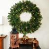 Northlight Real Touch™️ Pre-Lit Canyon Mixed Pine Artificial Christmas Wreath - 36" - Clear Lights - 3 of 4