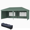 Outsunny 10' x 20' Heavy Duty Pop Up Canopy Party Tent with 4 Removable Sidewalls, Outdoor Cabana Gazebo with Carry Bag, Weather Protection - 4 of 4