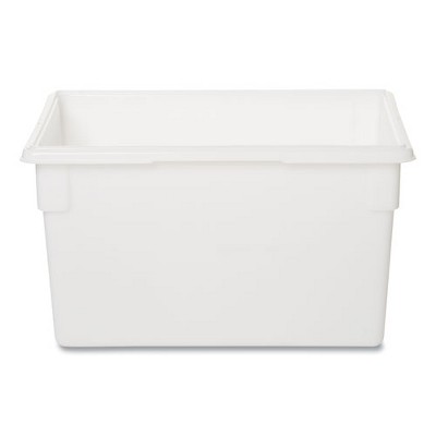 Rubbermaid Commercial Food/Tote Boxes, 21.5 gal, 26 x 18 x 15, White, Plastic