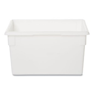 Rubbermaid Commercial Food/Tote Boxes, 21.5 gal, 26 x 18 x 15, White, Plastic - 1 of 4