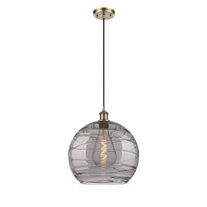 Athens Deco Swirl - 1 Light Pendant In Industrial Style-16.88 Inches Tall and 13.75 Inches Wide - 1 of 1