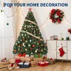 Artificial Christmas Tree with 750 Branch Tips, Hinged Spruce Design & Metal Foldable Base, Easy Assembly Holiday Decoration - 3 of 4