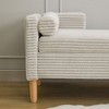 CAVINAS Sofa Chair with Adjustable Back, Modern Ottoman Bench and Metal Legs, End of Bed Bench for Living Room, Bedroom, Entryway - 3 of 4