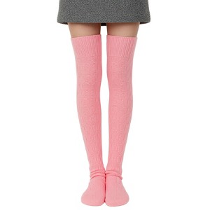 Wrapables Winter Warm Over the Knee Thigh High Long Boot Socks - 1 of 4