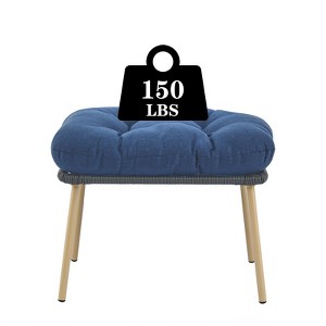 Gymojoy  Outdoor Egg Chair Ottoman Set of 2 Indoor Outdoor Footrest for Living Room Bedroom Patio - 1 of 2