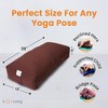 Sol Living Yoga Bolster Pillow with Removable Cover Rectangle - 4 of 4